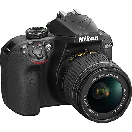 Nikon D3400 DSLR Camera (Black Bundle with AF-P DX 18-55mm f/3.5-5.6G VR Lens, Nikon AF-P DX NIKKOR 70-300mm f/4.5-6.3G ED Lens, Carrying Case and Accessory Kit (31 Items)