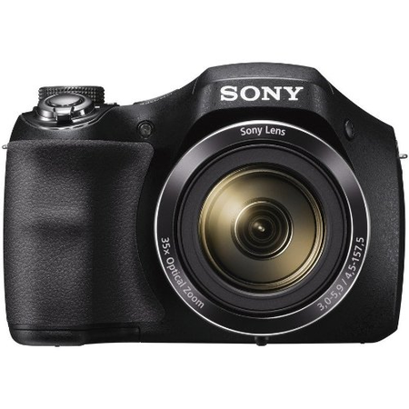 Sony Cyber-shot DSC-H300 Black Digital Camera + 32GB Memory Card, Battery & Accessory Bundle