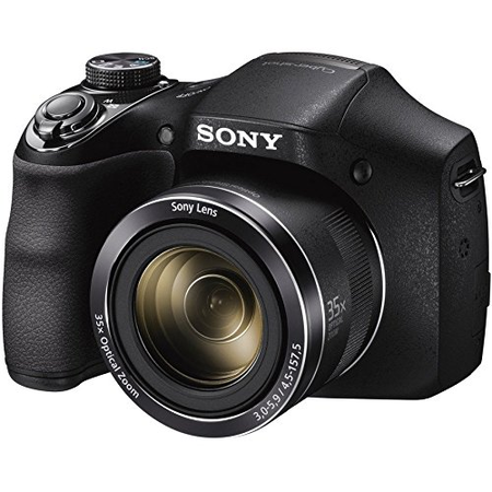 Sony Cyber-shot DSC-H300 Black Digital Camera + 32GB Memory Card, Battery & Accessory Bundle