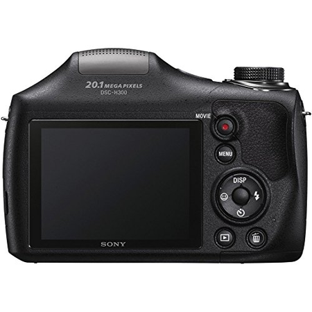 Sony Cyber-shot DSC-H300 Black Digital Camera + 32GB Memory Card, Battery & Accessory Bundle