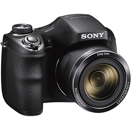 Sony Cyber-shot DSC-H300 Black Digital Camera + 32GB Memory Card, Battery & Accessory Bundle
