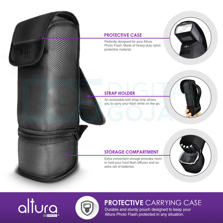 Altura Photo Professional Flash Kit for NIKON DSLR - Includes: I-TTL Flash (AP-N1001), Wireless Flash Trigger Set and Accessories