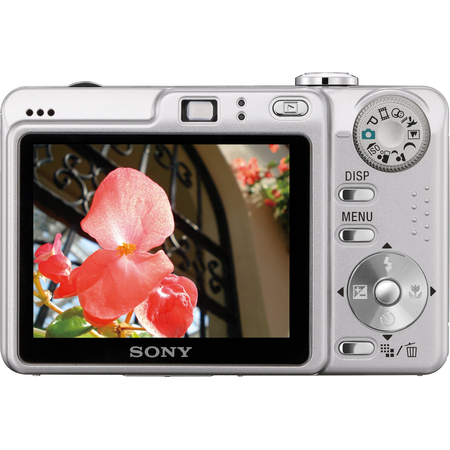 Sony Cybershot DSCW55 7.2MP Digital Camera with 3x Optical Zoom (Silver) (OLD MODEL)