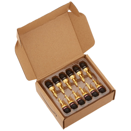AmazonBasics Banana Plugs -  Deadbolt Type, 6 pairs