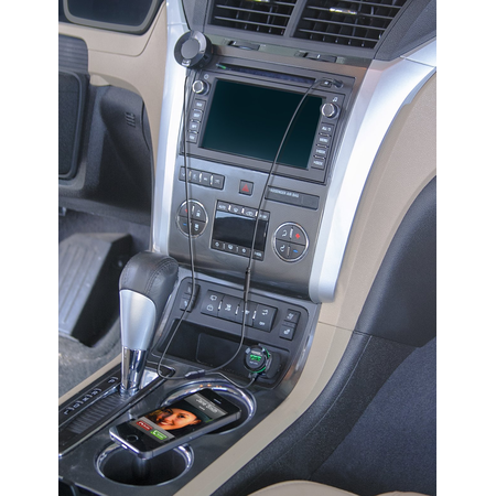 AmazonBasics Bluetooth Hands-Free Car Kit with 3.5mm Aux Jack