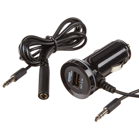 AmazonBasics Bluetooth Hands-Free Car Kit with 3.5mm Aux Jack