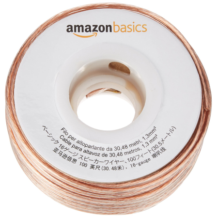 AmazonBasics 16-Gauge Speaker Wire - 100 Feet