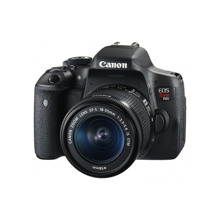 Canon EOS Rebel T6i Digital SLR with EF-S 18-55mm IS STM Lens - Wi-Fi Enabled