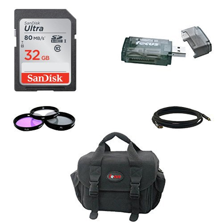 Canon EOS Rebel T6i Digital SLR w/ EF-S 18-55mm f/3.5-5.6 IS STM Lens + 58mm Wide Angle Lens + 58mm Telephoto Lens + Flash + 32GB SDHC Memory Card + 3pc Filter Kit + Wireless Remote Control + Bundle