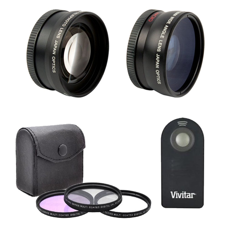 Canon EOS Rebel T6i Digital SLR with EF-S 18-55mm f/3.5-5.6 IS STM Kit Lens and Canon 75-300mm f/4.0-5.6 EF III Lens + Slave Flash + 58mm Wide Angle and Telephoto Lenses + 32GB Deluxe Accessory Bundle
