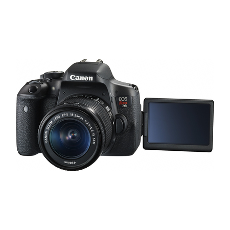 Canon EOS Rebel T6i Digital SLR with EF-S 18-135mm IS STM Lens + 55-250mm IS STM Lens