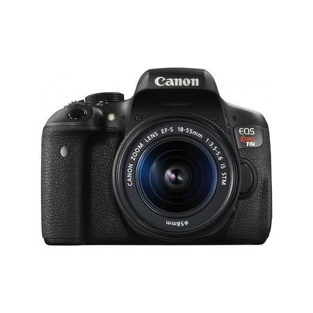 Canon EOS Rebel T6i Digital SLR with EF-S 18-135mm IS STM Lens + 55-250mm IS STM Lens