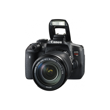 Canon EOS Rebel T6i Digital SLR with EF-S 18-135mm IS STM Lens - Wi-Fi Enabled