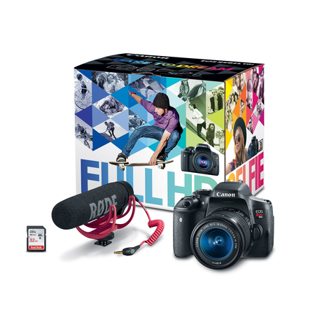 Canon EOS Rebel T6i Digital SLR with EF-S 18-135mm IS STM Lens + 55-250mm IS STM Lens