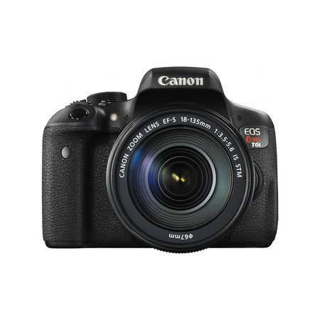 Canon EOS Rebel T6i Digital SLR with EF-S 18-135mm IS STM Lens - Wi-Fi Enabled + Free AmazonBasics Sling Backpack for SLR Cameras