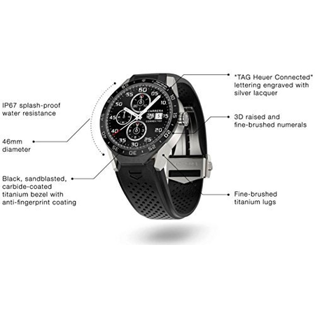 TAG Heuer CONNECTED Luxury Smart Watch (Android/iPhone) (Titanium Metal)