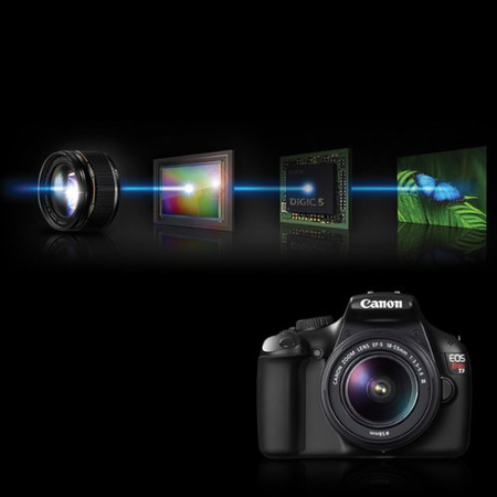 Canon EOS Rebel T3 Digital SLR Camera with EF-S 18-55mm f/3.5-5.6 IS Lens (discontinued by manufacturer)