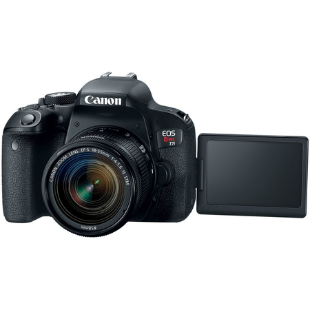 Canon EOS Rebel T7i DSLR Camera (1894C002) + 18-55mm IS STM & 75-300mm III Lens Kit + Accessory Bundle 64GB SDXC Memory + DSLR Photo Bag + Wide Angle Lens + 2x Telephoto Lens +Flash+Remote+Tripod
