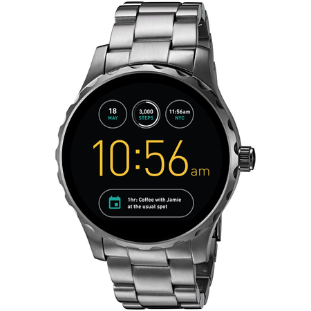 Fossil Q Marshal Gen 2 Smoke Stainless Steel Touchscreen Smartwatch FTW2108