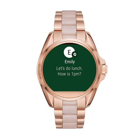 Michael Kors Access Touchscreen Rose Gold Acetate Bradshaw Smartwatch MKT5013