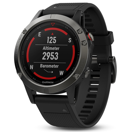 Garmin Fenix 5X Sapphire - Slate Gray with Black Band