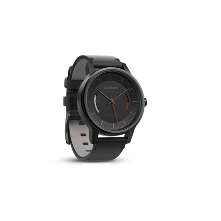 Garmin vívomove Classic - Black with Leather Band