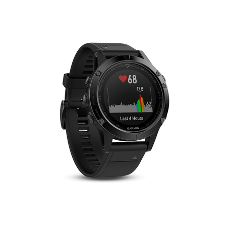 Garmin Fenix 5 Sapphire Performer Bundle - Black with Black Band