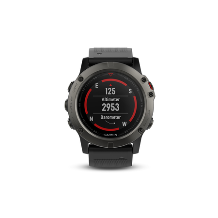 Garmin Fenix 5X Sapphire - Slate Gray with Black Band