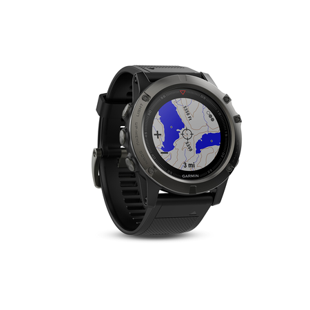 Garmin Fenix 5X Sapphire - Slate Gray with Black Band