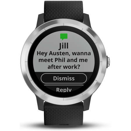 Garmin vívoactive 3 GPS Smartwatch - Black & Stainless