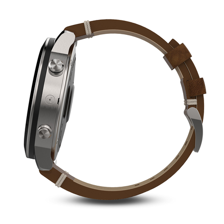 Garmin Fenix Chronos, Steel with Vintage Leather Watch Band