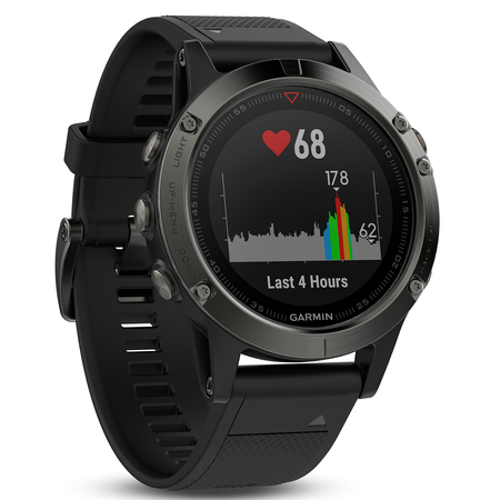Garmin Fenix 5S Sapphire - Black with Black Band