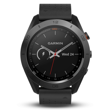 Garmin Approach S60 (Black) Golf GPS Watch with Screen Protector & Charging Adapters Bundle | Includes Multi-Sport Golf GPS, Tempered Glass Screen Protector & PlayBetter USB Car/Wall Adapters