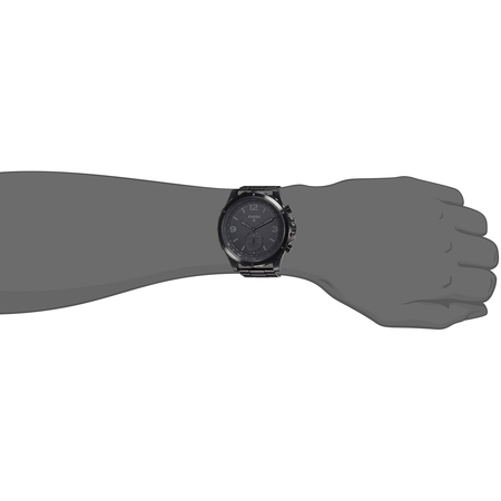 Fossil Q Nate Gen 2 Men's Black IP Stainless Steel Hybrid Smartwatch FTW1115