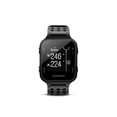 Garmin Approach S20 (Black) Golf GPS Watch with PlayBetter USB Car Charge Adapter | Activity Tracker, Smart Notifications & 40,000+ Worldwide Courses