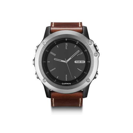 Garmin Fenix 3, Sapphire, Silver/Leather