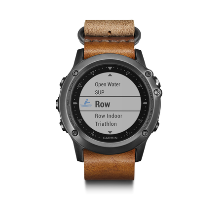 Garmin Fenix 3, Sapphire, Silver/Leather
