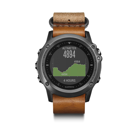 Garmin Fenix 3, Sapphire, Silver/Leather