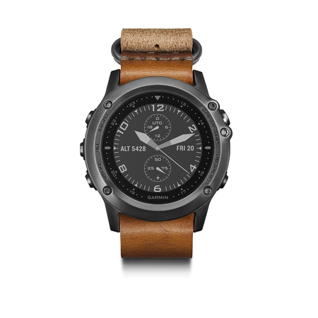 Garmin Fenix 3, Sapphire, Silver/Leather