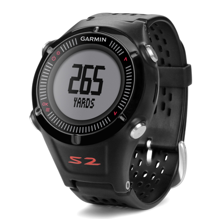 Garmin Approach S2 GPS Golf Watch with Worldwide Courses (Black)