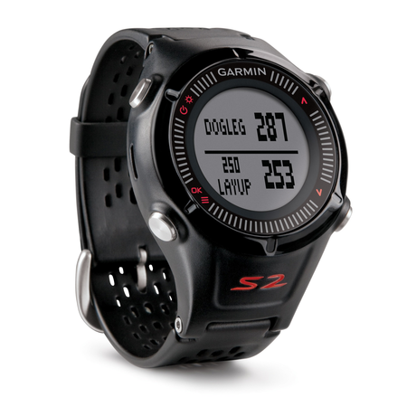 Garmin Approach S2 GPS Golf Watch with Worldwide Courses (Black)
