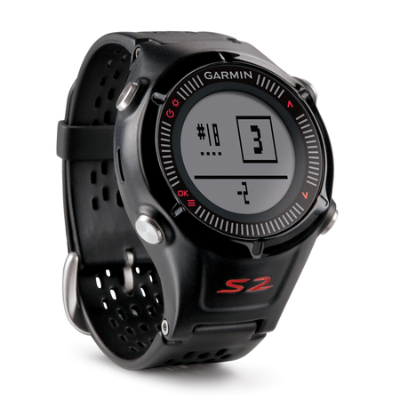 Garmin Approach S2 GPS Golf Watch with Worldwide Courses (Black)
