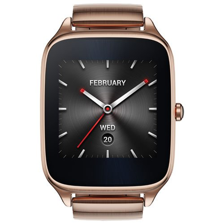 ASUS ZenWatch 2 Smartwatch 1.63" Stainless Steel - Rose Gold/Rose Gold Metal Band (Certified Refurbished)