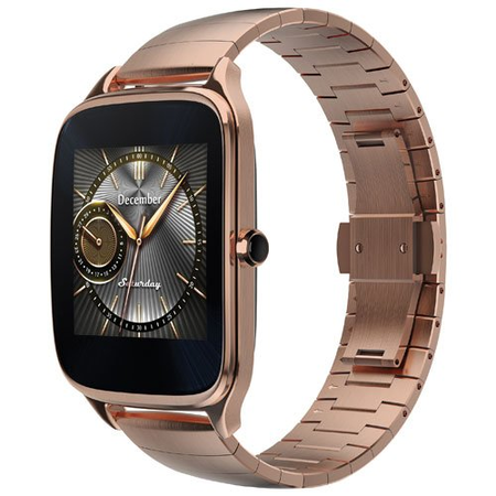ASUS ZenWatch 2 Smartwatch 1.63" Stainless Steel - Rose Gold/Rose Gold Metal Band (Certified Refurbished)