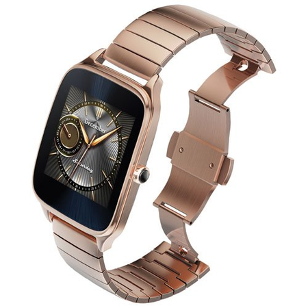 ASUS ZenWatch 2 Smartwatch 1.63" Stainless Steel - Rose Gold/Rose Gold Metal Band (Certified Refurbished)
