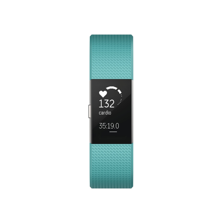 Fitbit Charge 2 Heart Rate + Fitness Wristband, Teal, Small (US Version)