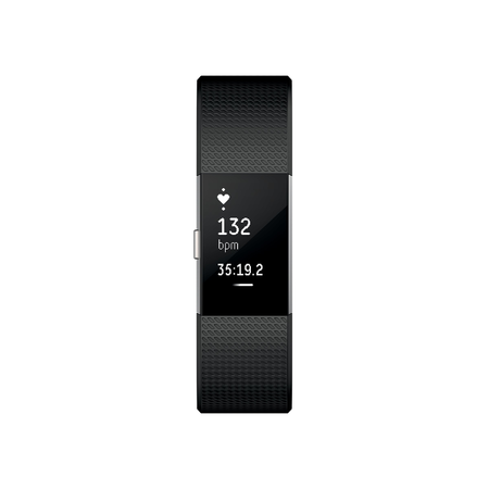 Fitbit Charge 2 Heart Rate + Fitness Wristband, Black, Small (US Version)