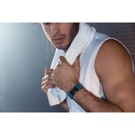 Fitbit Charge 2 Heart Rate + Fitness Wristband, Blue, Large (US Version)