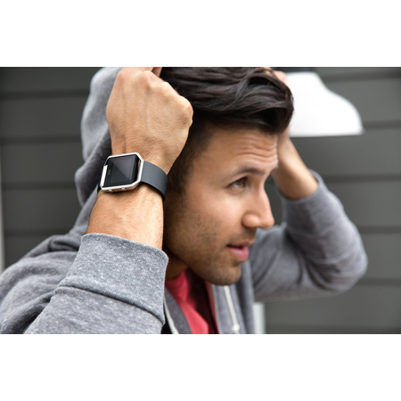 Fitbit Blaze Smart Fitness Watch, Black, Silver, Large (US Version)
