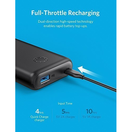 Anker PowerCore II 10000, Ultra-Compact 10000mAh Portable Charger, Upgraded PowerIQ 2.0 (up to 18W Output), Fast Charge for iPhone, Samsung Galaxy and More